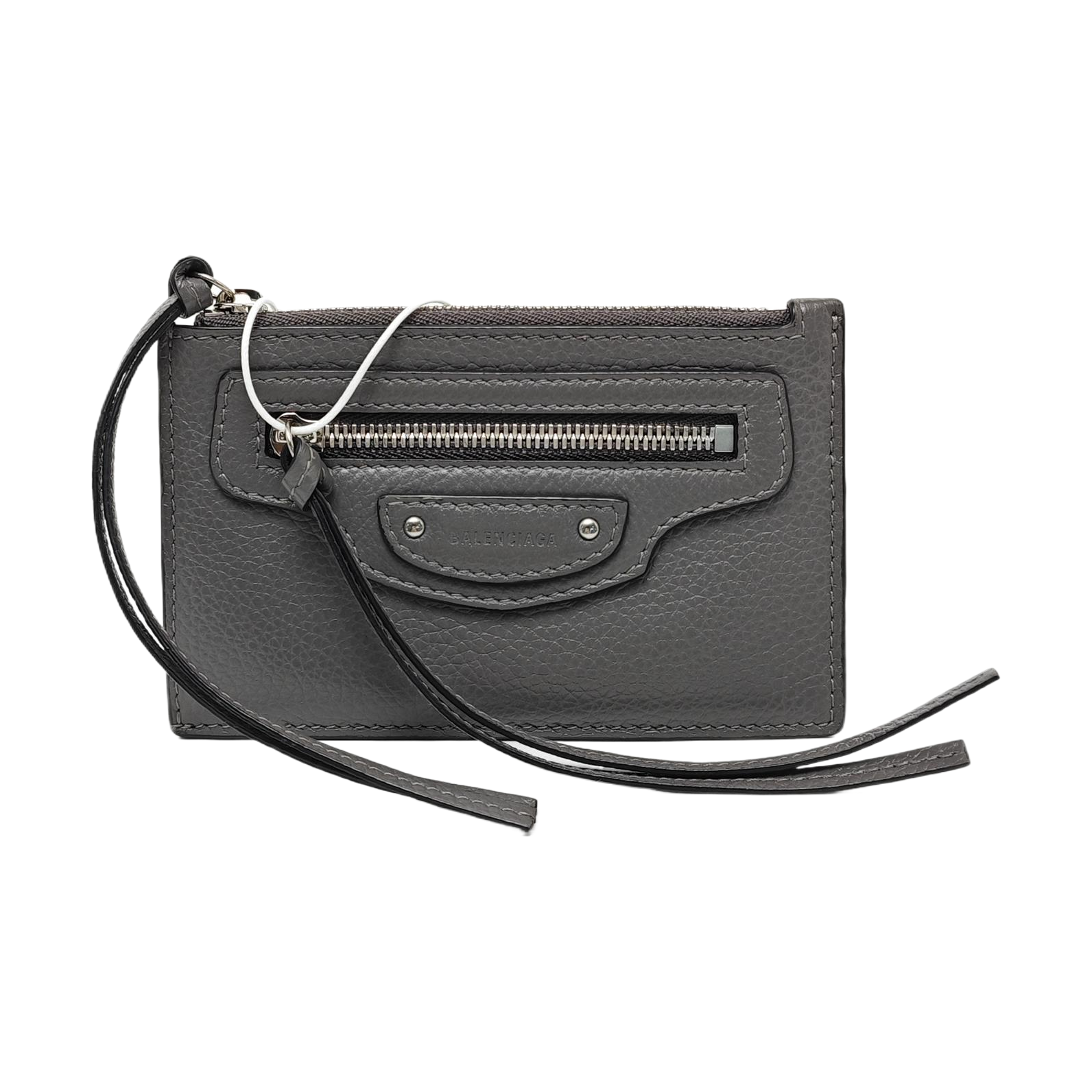Authenticated pre-owned  Classic City Calfskin Grey Card Holder - Card Holder at Looply