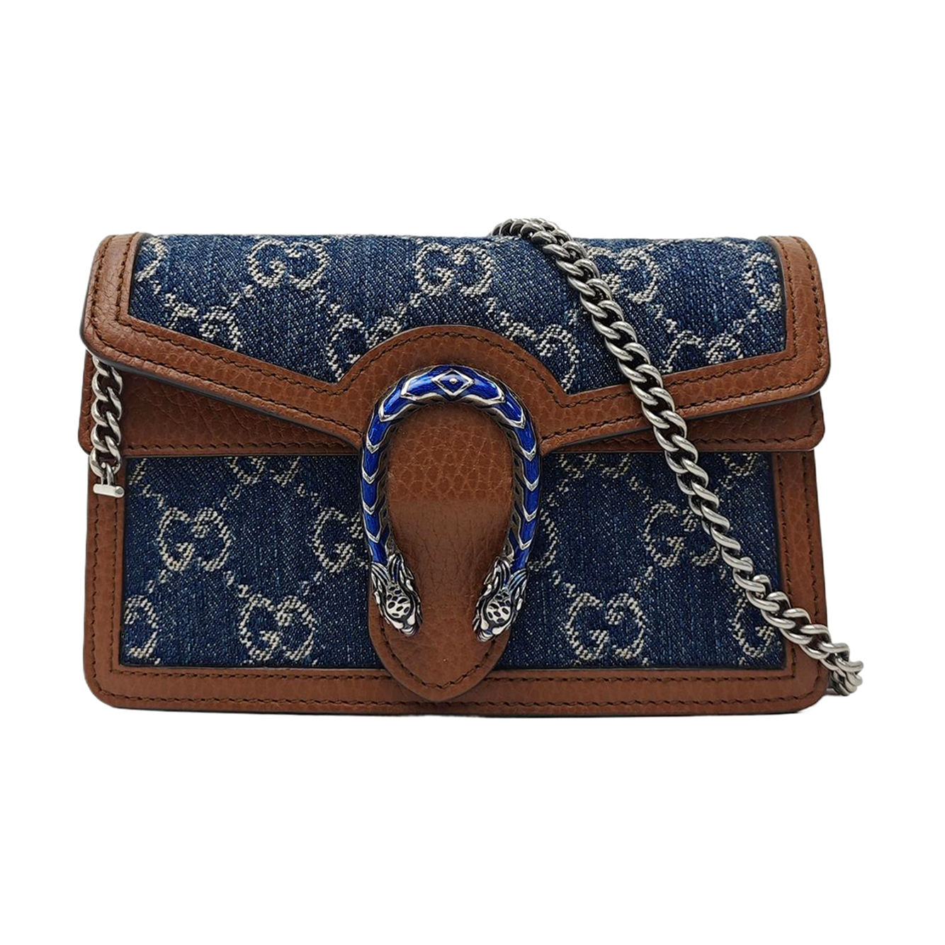 Dionysus Super Mini Monogram Denim Blue