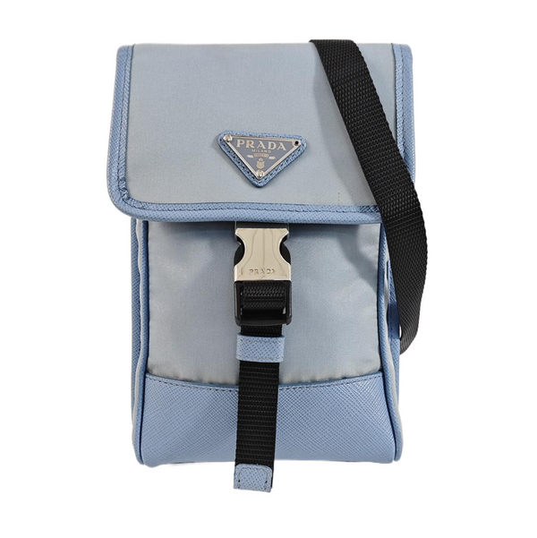 Fabric Shoulder Bag Blue