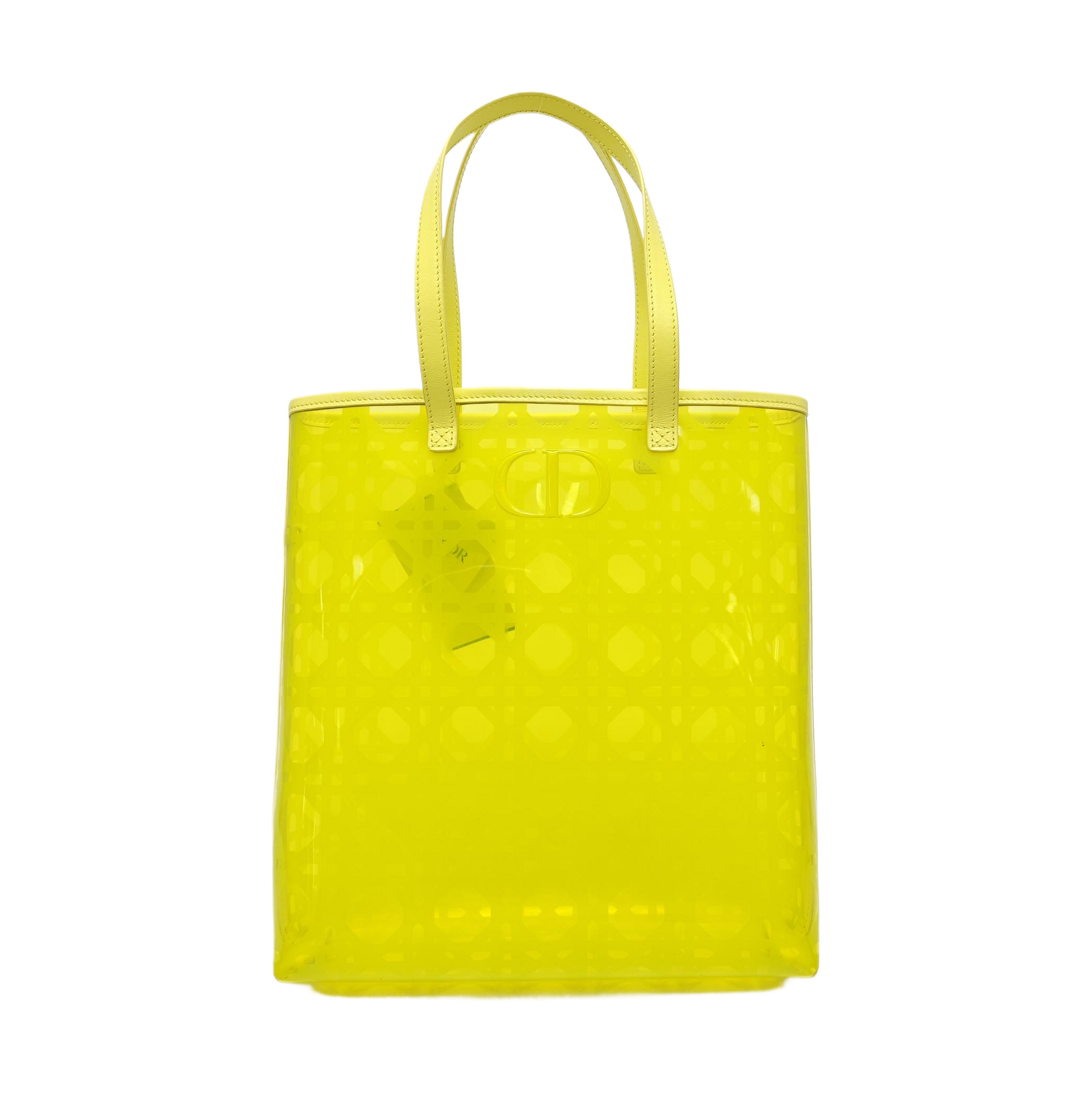 Cannage Special Material Tote Bag Yellow
