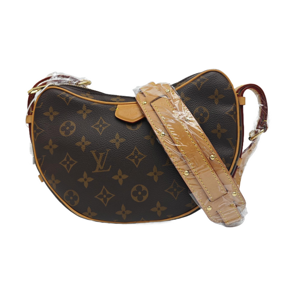 CROISSANT Monogram Coated Canvas Brown