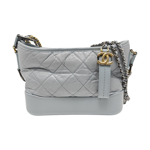 Authenticated pre-owned  GABRIELLE Quilted Calfskin Blue - Shoulder Bag at Looply