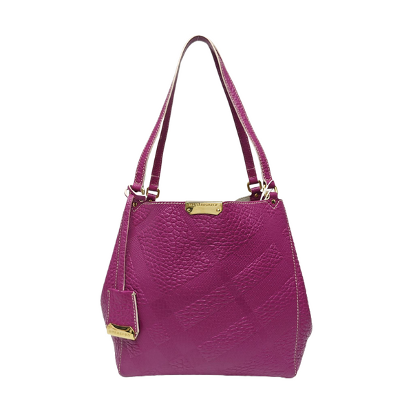 Calfskin Tote Bag Purple