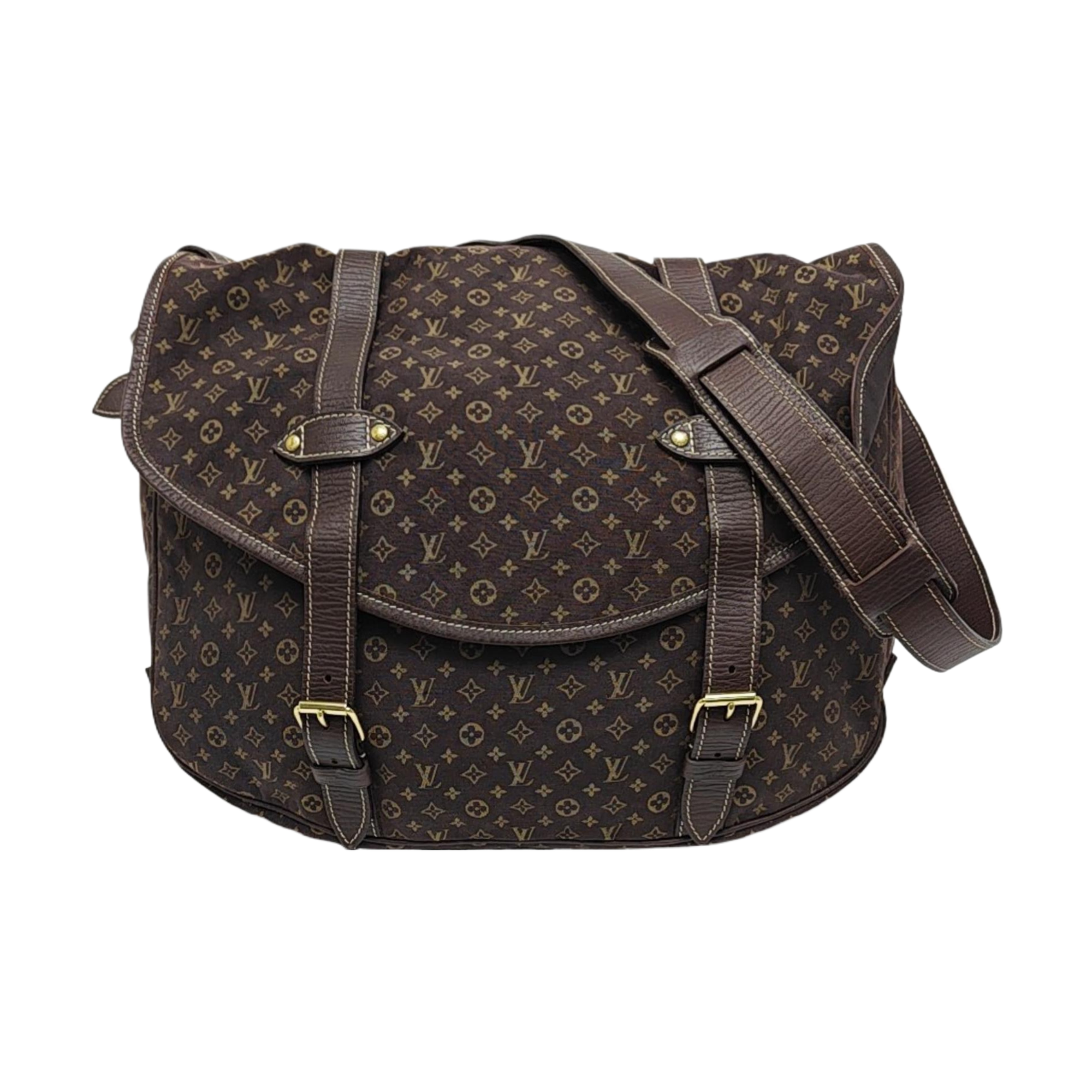 SAUMUR Extra Large Monogram Canvas Brown