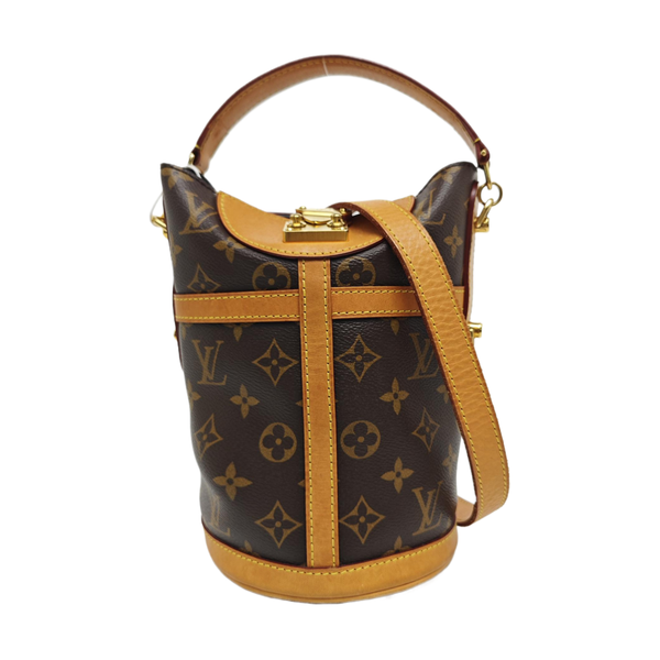DUFFLE Monogram Coated Canvas Brown