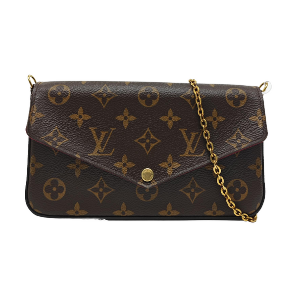 FÉLICIE Monogram Coated Canvas Brown