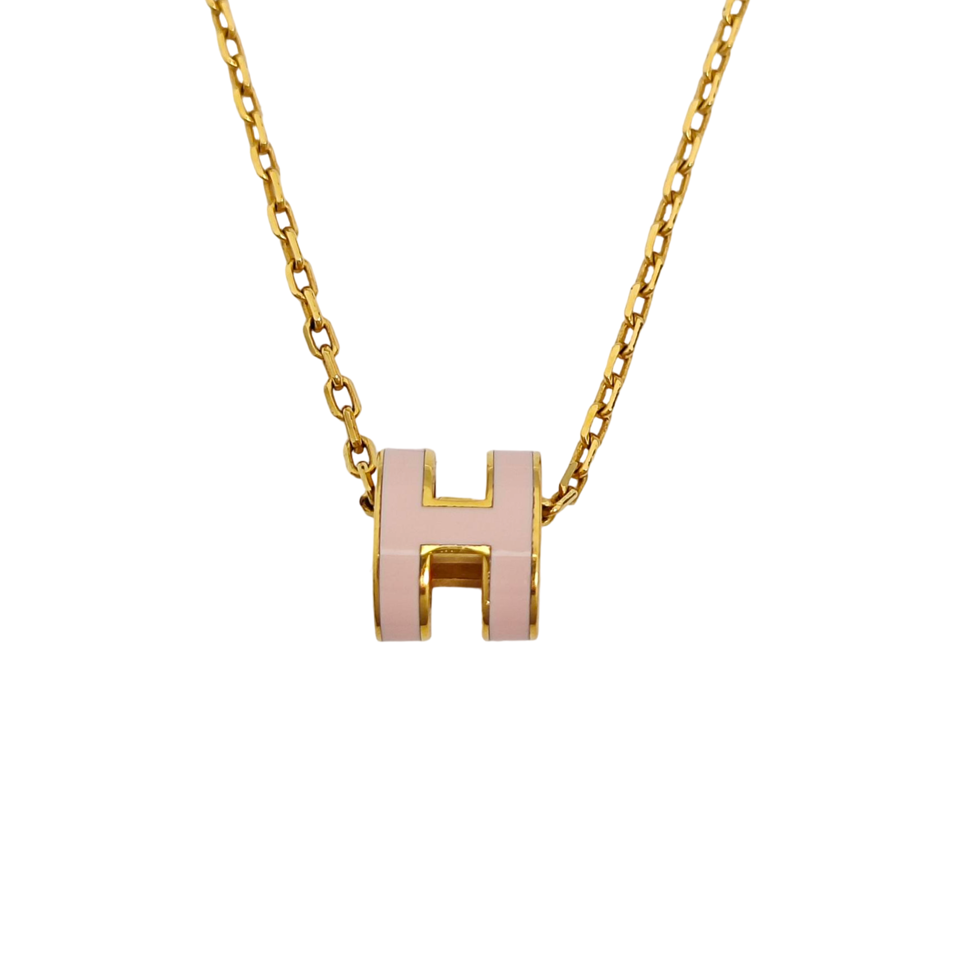 Pop H Metal Gold Necklace