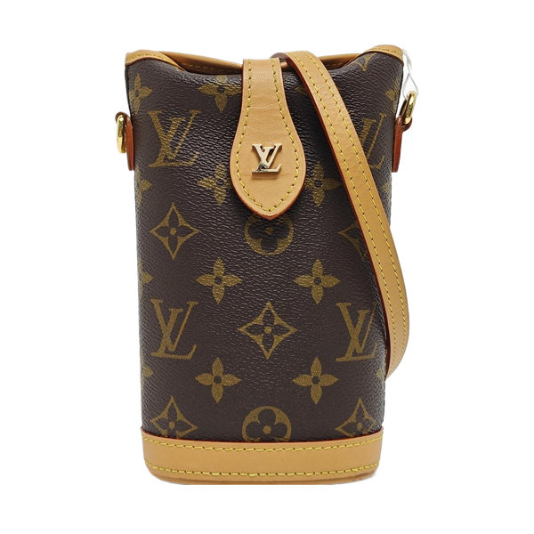 FOLD ME Monogram Coated Canvas Brown