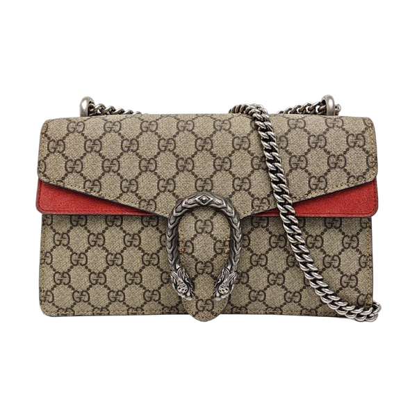 Dionysus Small Monogram Coated Canvas Black