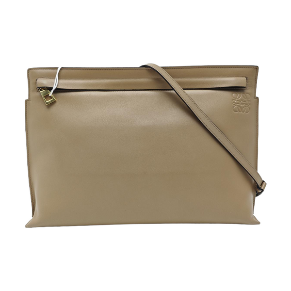 T Pouch Calfskin Beige