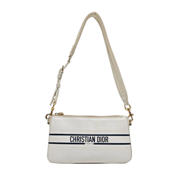 Calfskin Top Handle Bag White