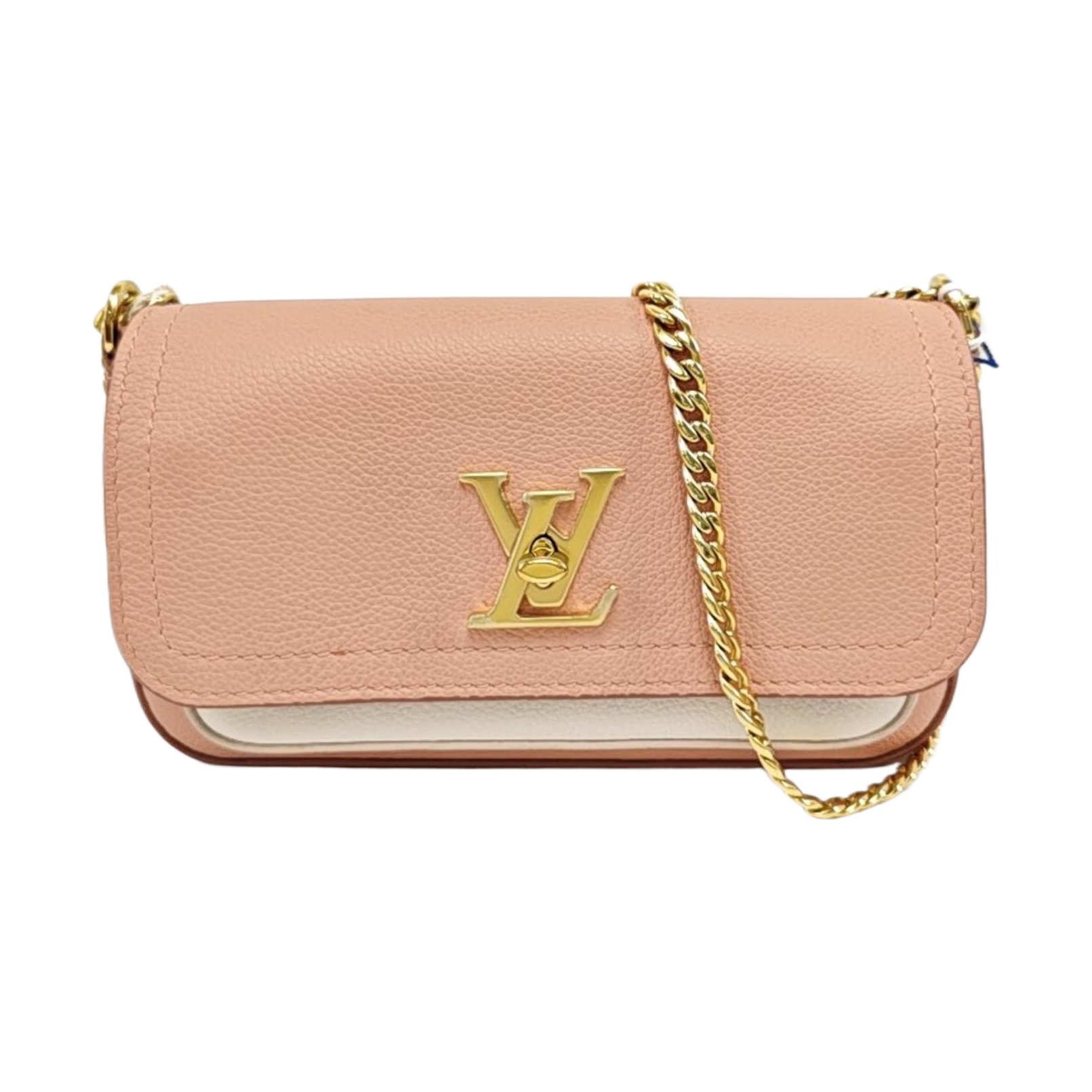 Authenticated pre-owned  LOCKME TENDER Calfskin Pink - Shoulder Bag at Looply