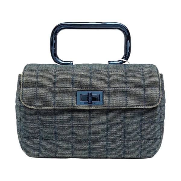 2.55 Quilted Canvas Blue