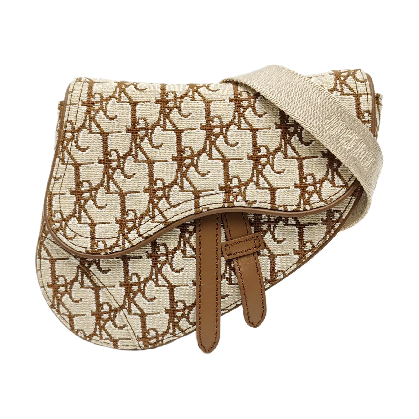 Saddle Mini Oblique Canvas Beige