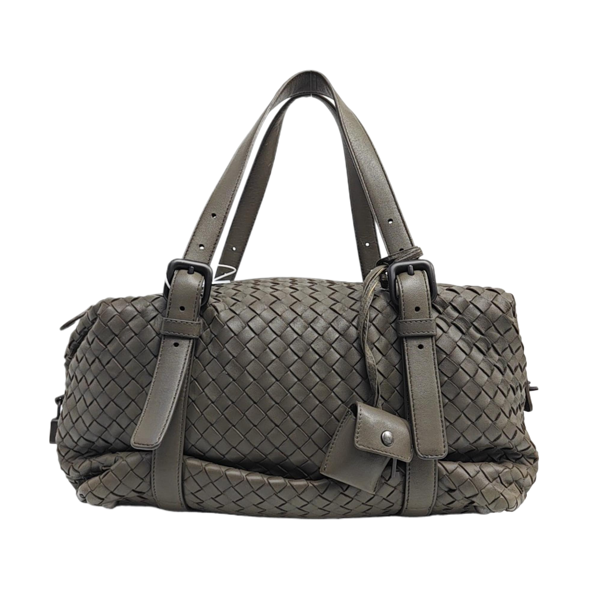 Lambskin Top Handle Bag Green
