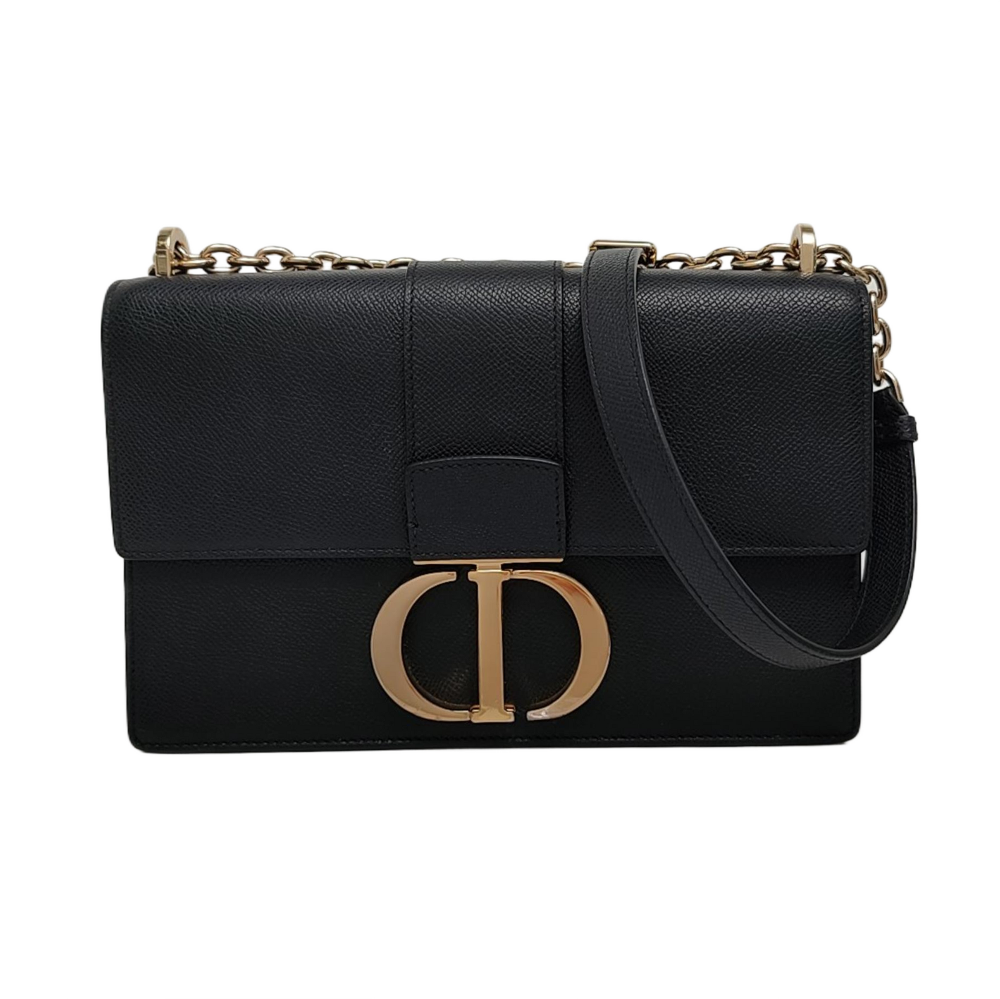 30 Montaigne Calfskin Black