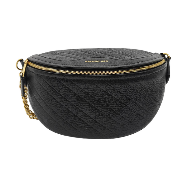 Souvenirs Quilted Calfskin Black