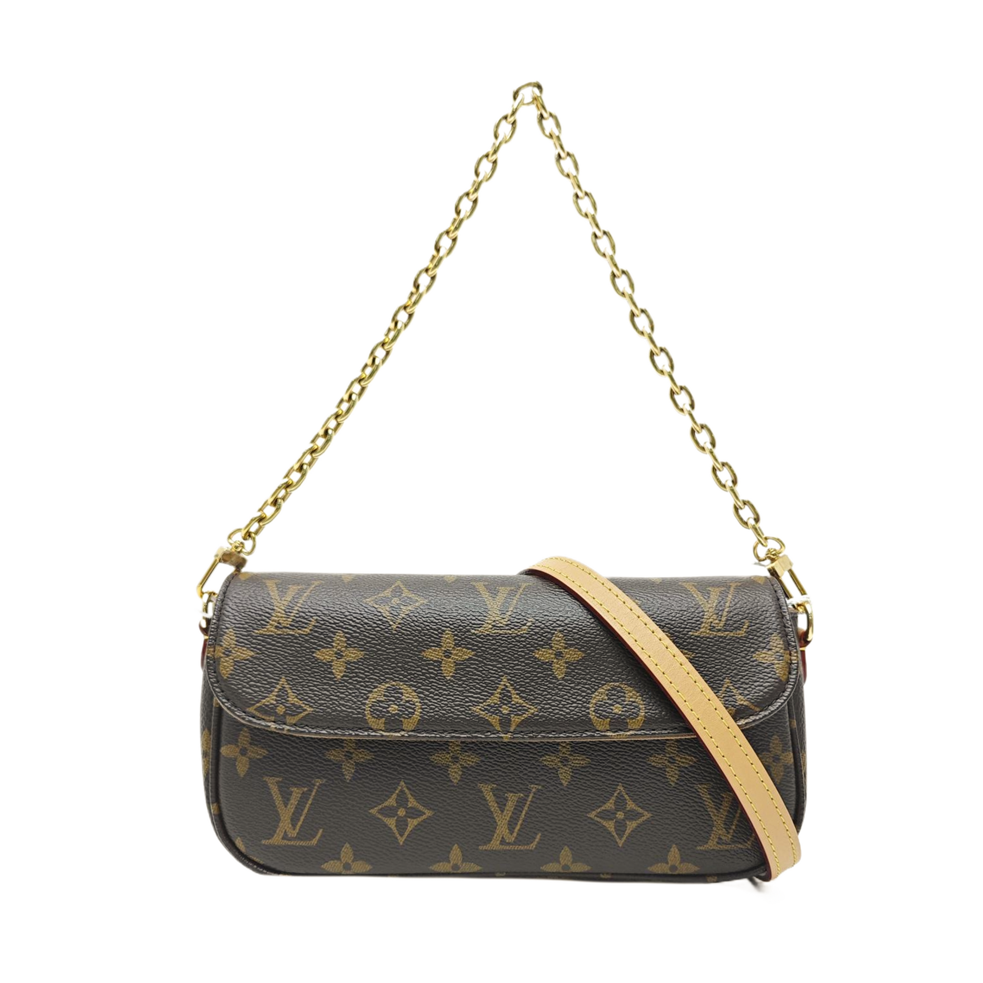 IVY Monogram Coated Canvas Brown