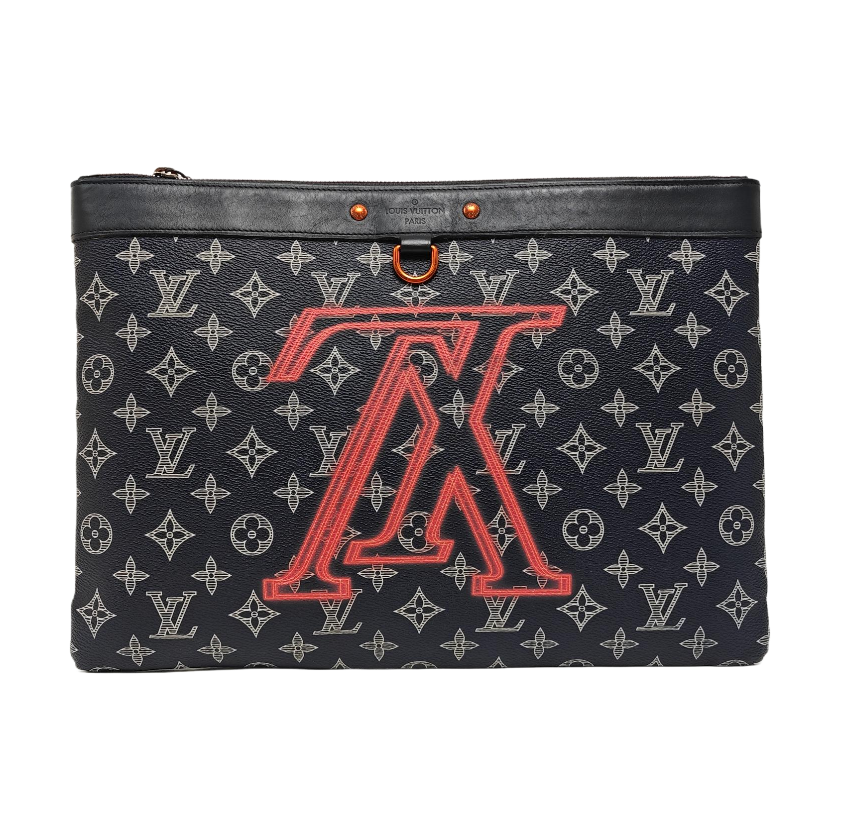 APOLLO GM Monogram Coated Canvas Blue