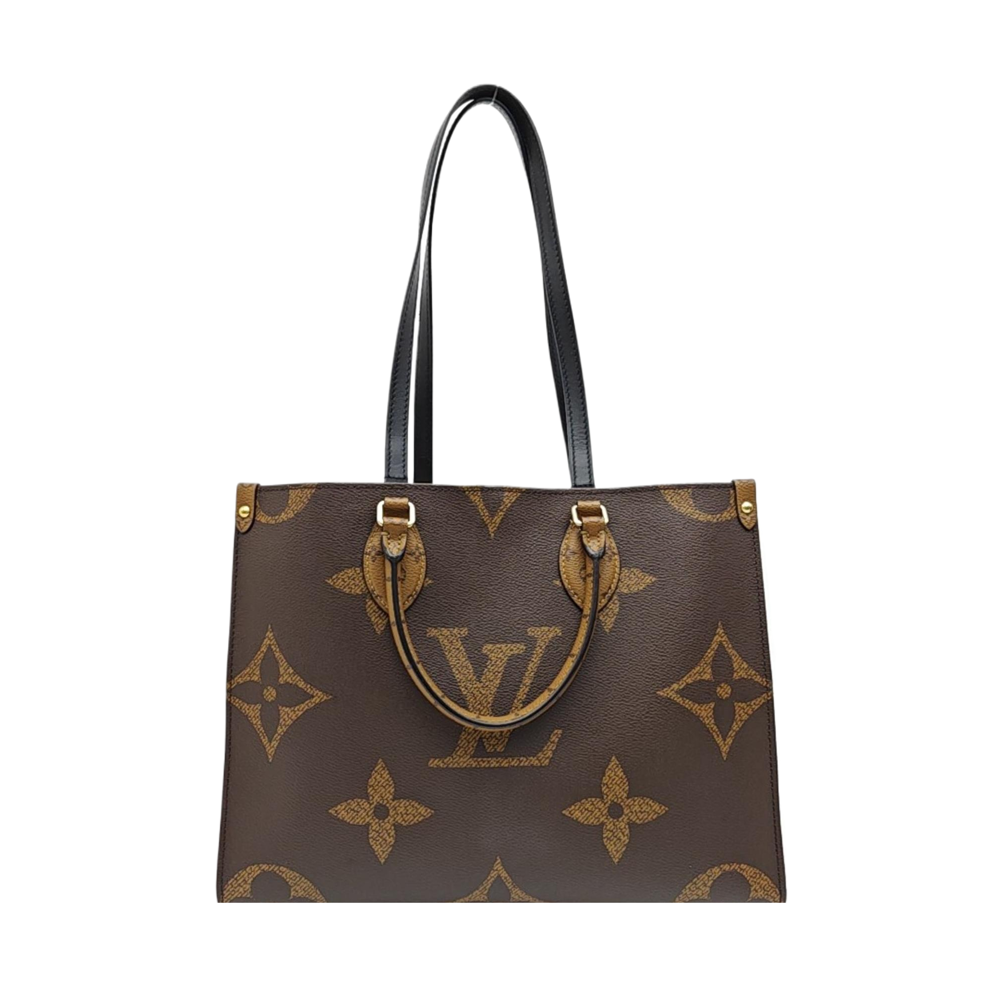 ONTHEGO MM Monogram Coated Canvas Brown
