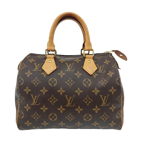 SPEEDY 25 Monogram Coated Canvas Brown