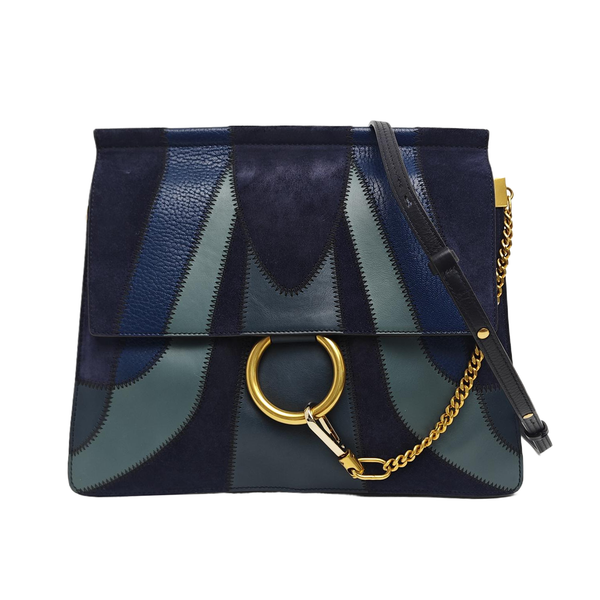 Faye Medium Calfskin Blue