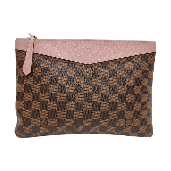 DAILY Damier Ebene Coated Canvas Brown