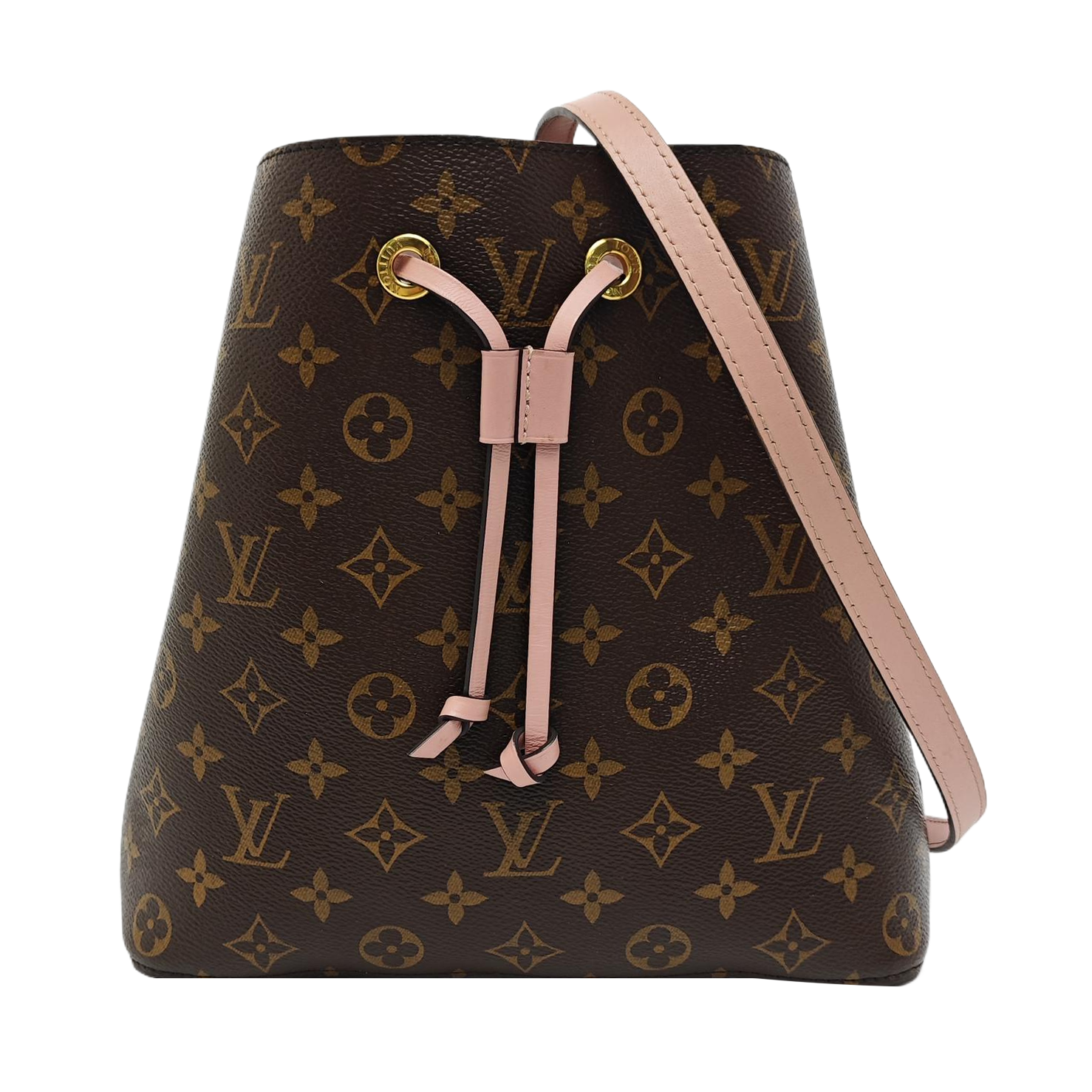 NÉONOÉ MM Monogram Coated Canvas Brown