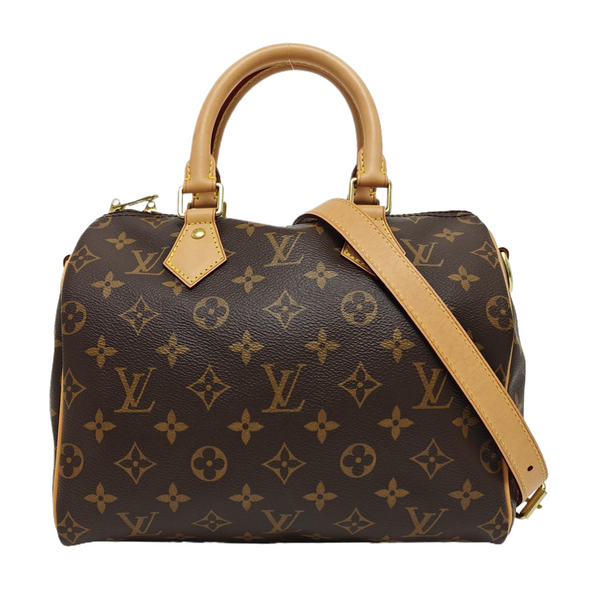 SPEEDY 25 Monogram Coated Canvas Brown