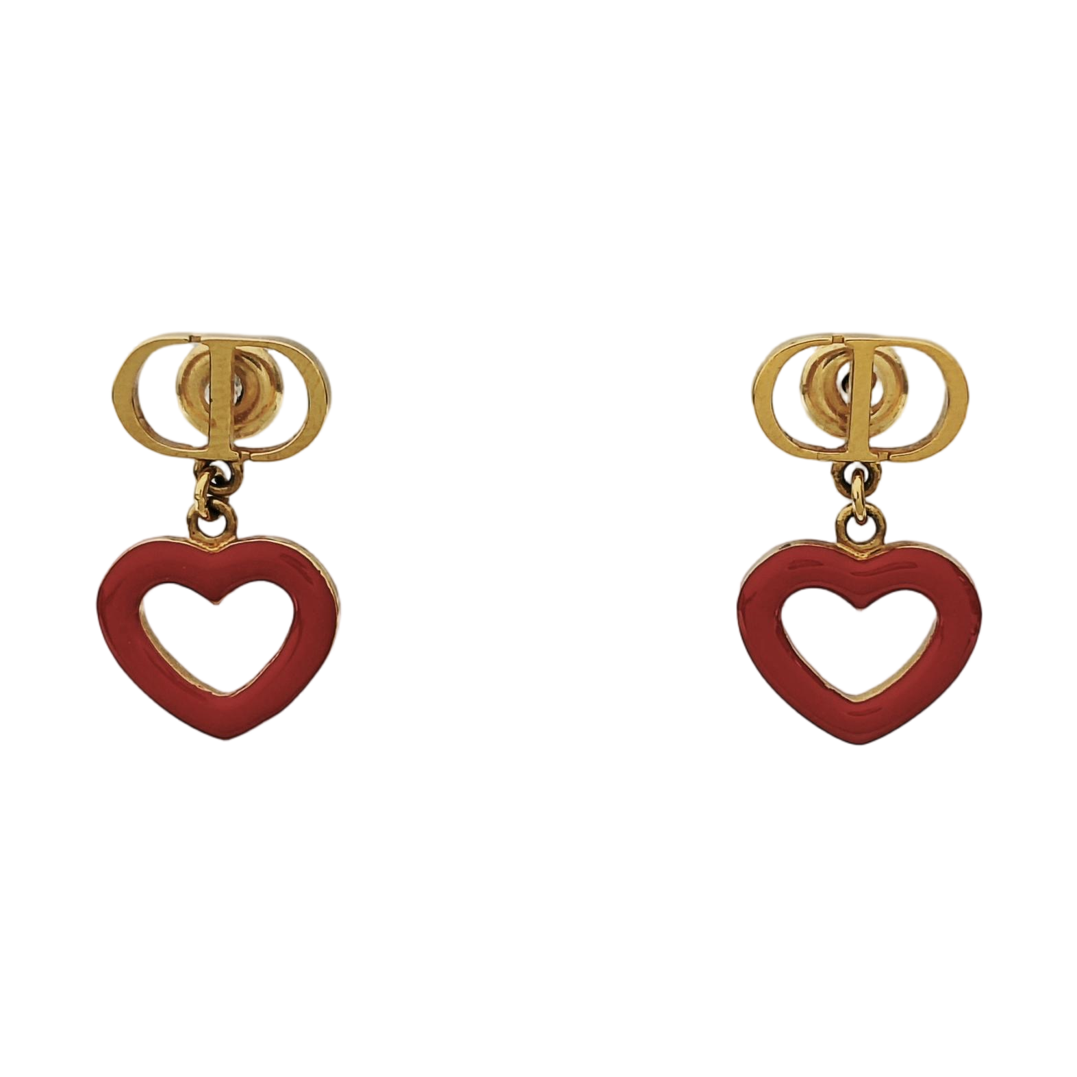 Petit CD Metal Gold Earrings