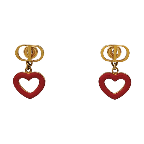 Petit CD Metal Gold Earrings