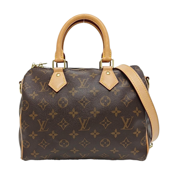 SPEEDY 25 Monogram Coated Canvas Brown