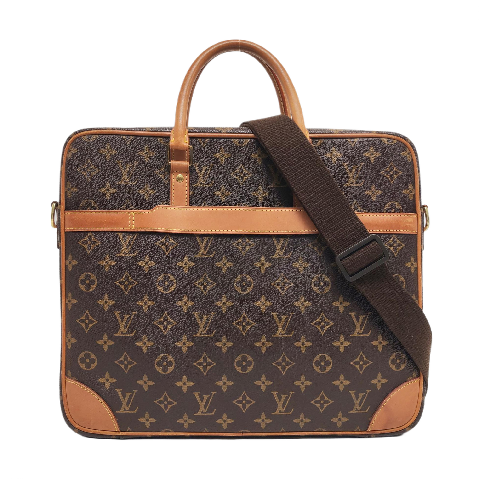 PORTE-DOCUMENTS Monogram Coated Canvas Brown