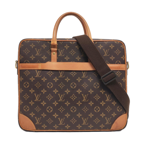 PORTE-DOCUMENTS Monogram Coated Canvas Brown