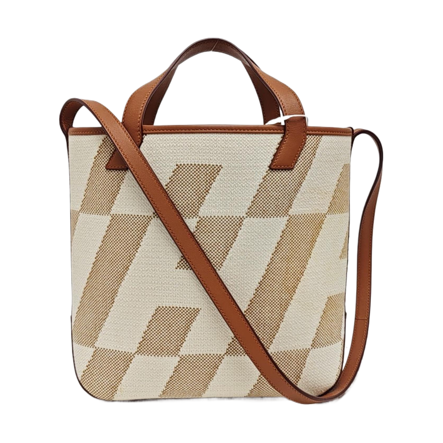 Cabas H En Biais 25 Canvas White