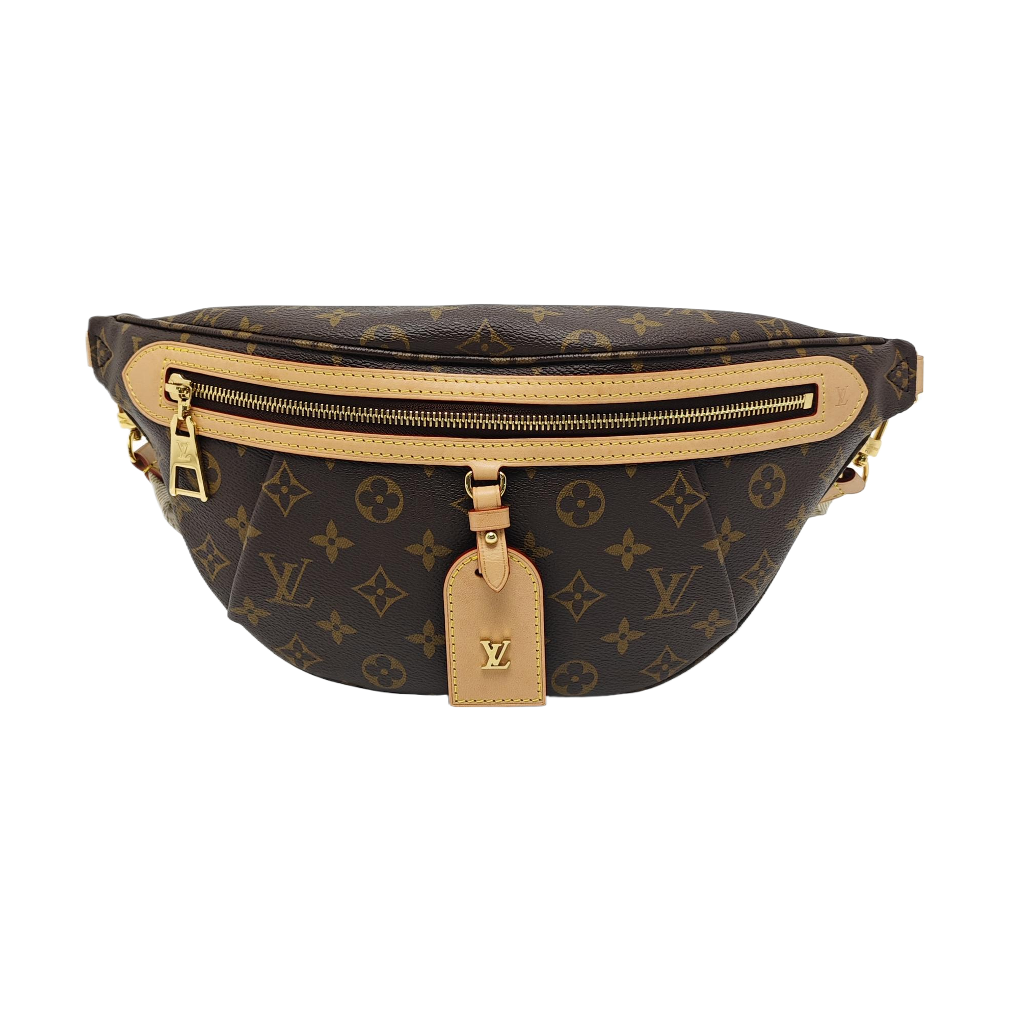 BUMBAG Monogram Coated Canvas Brown