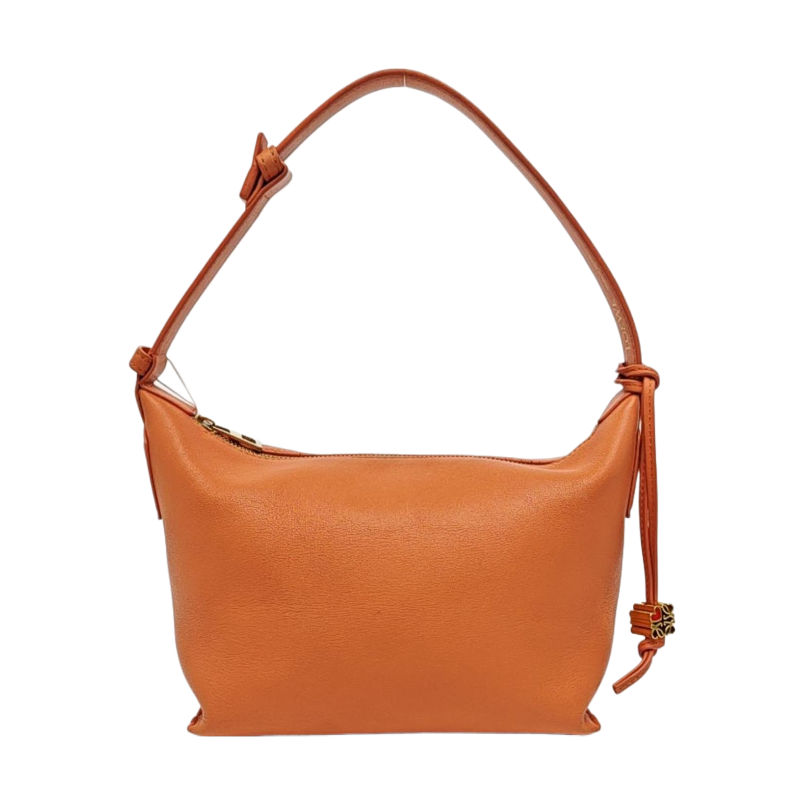 Leather Shoulder Bag Orange