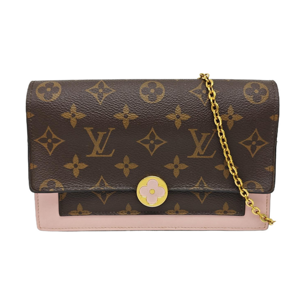 FLORE Monogram Coated Canvas Brown