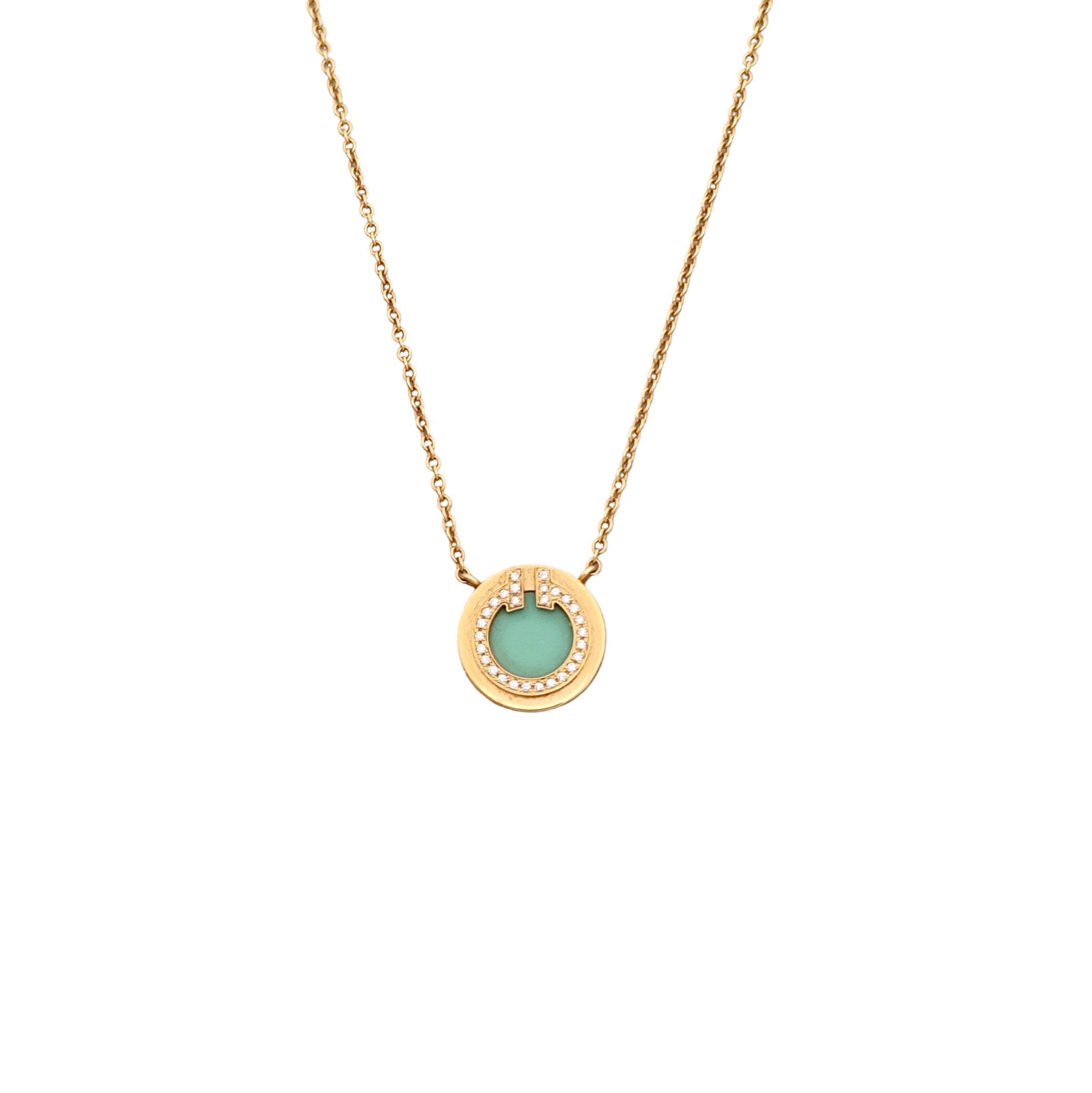 Tiffany T 18k Rose Gold Necklace