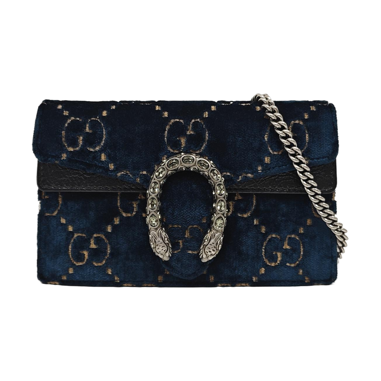 Dionysus Super Mini Monogram Velvet Green