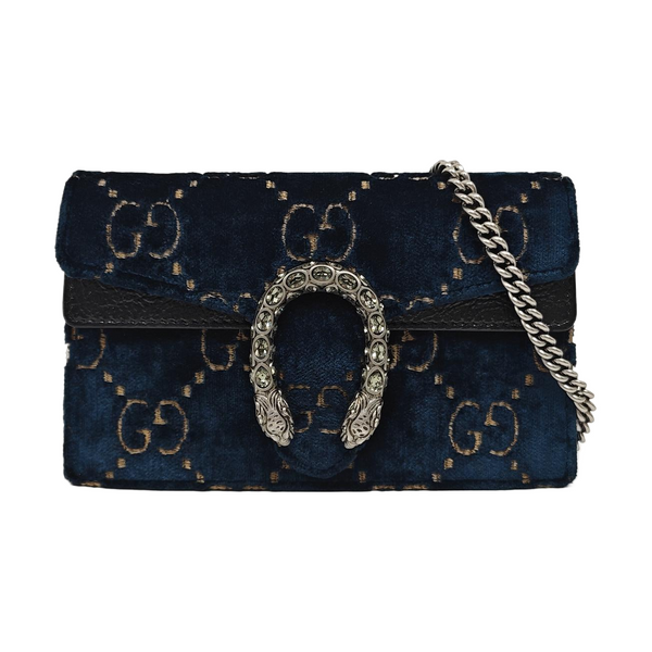 Dionysus Super Mini Monogram Velvet Green