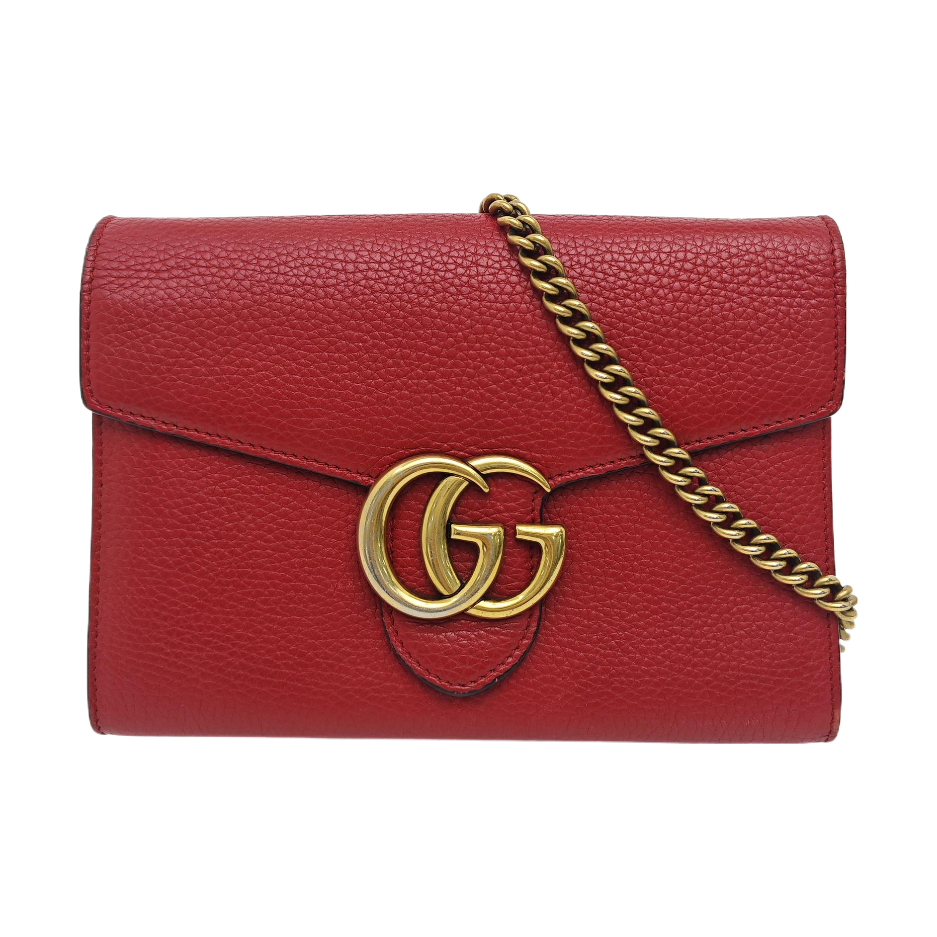 GG Marmont Mini Calfskin Red