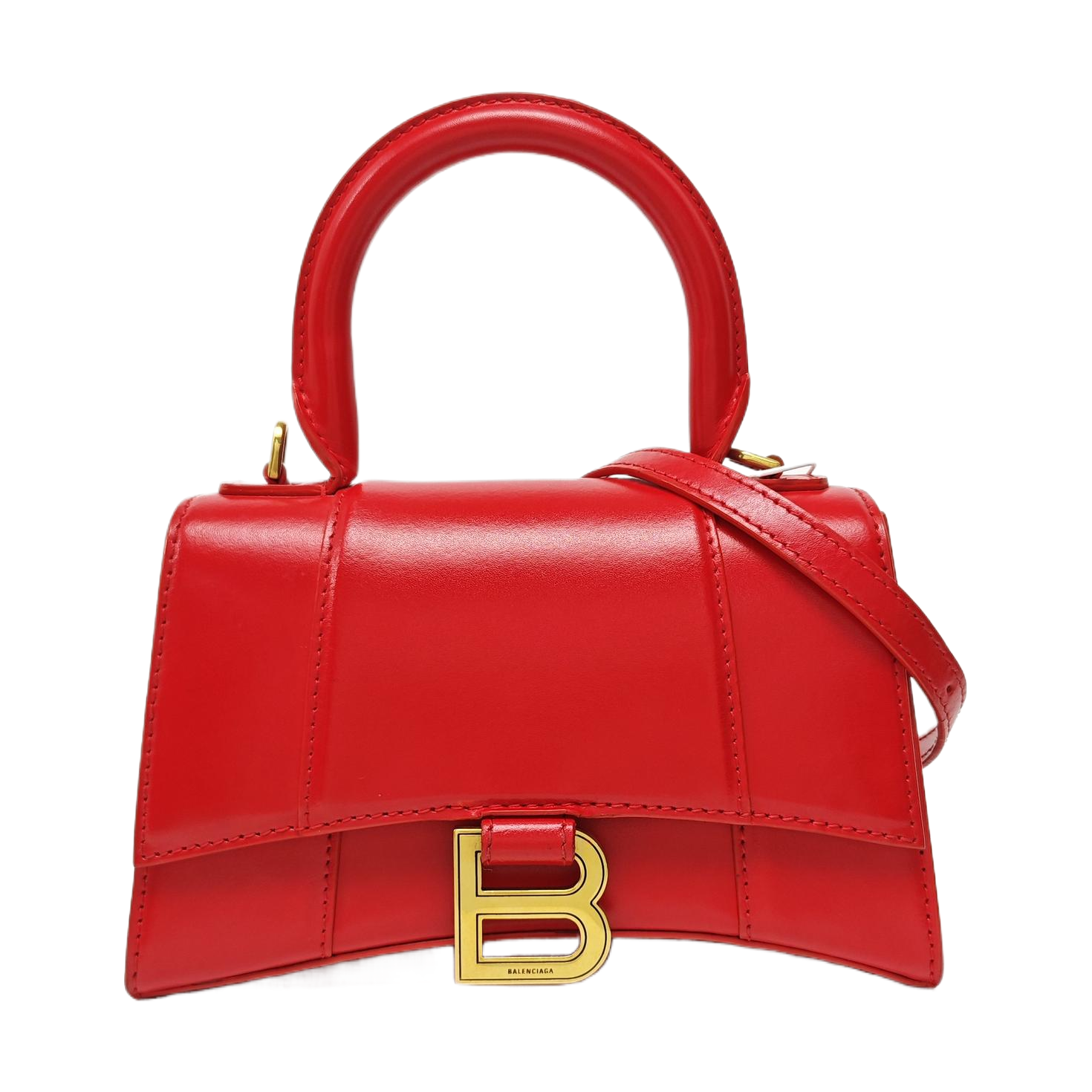 Hourglass XS Piel de ternera Rojo
