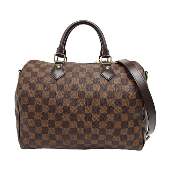 SPEEDY 30 Damier Ebene Coated Canvas Brown