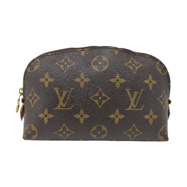 COSMETIC PM Monogram Coated Canvas Brown