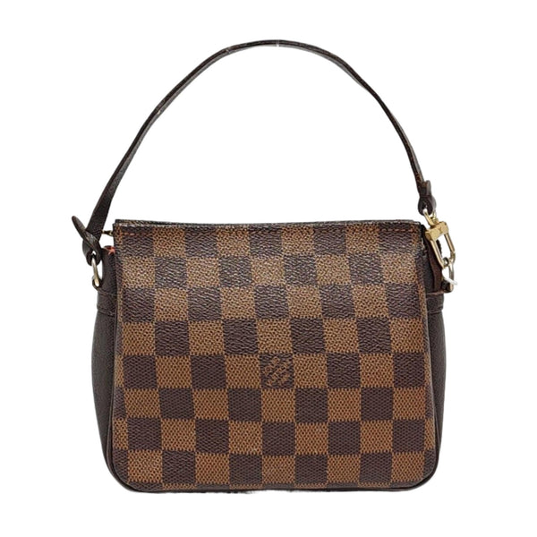 TROUSSE MAKE UP Damier Ebene Coated Canvas Brown