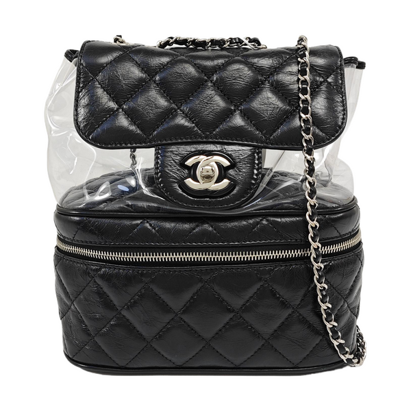 AQUARIUM Quilted Calfskin Black