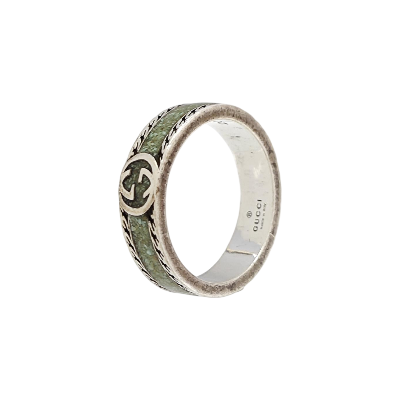 Interlocking G 925 Sterling Silver Ring HK 20