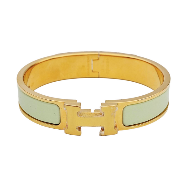 Clic H Metal Gold Bangle