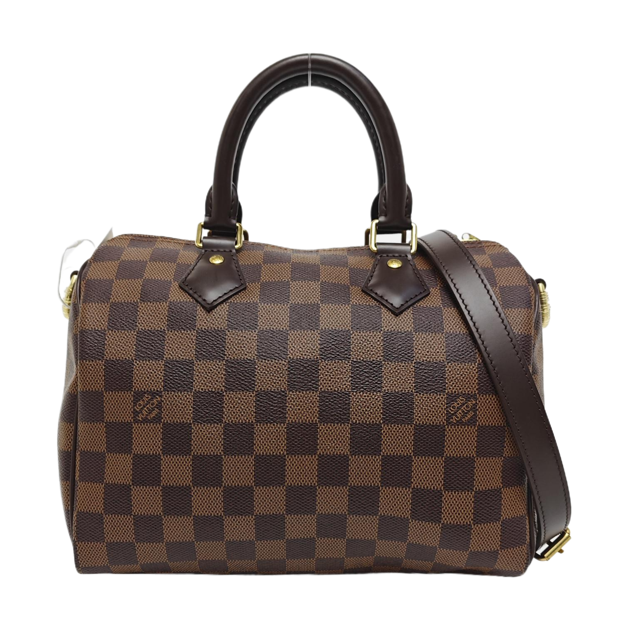 SPEEDY 25 Damier Ebene Coated Canvas Brown